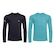 Kit Camisas Térmicas Puma Manga Longa UV50+ - Infantil - 2 unidades PRETO/AZUL