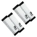 Kit de Manguito Curto Elite Muvin para Voleibol com 2 Pares - Adulto BRANCO