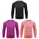 Camisa Térmica Selene UV50+ Manga Longa - Infantil - 3 Unds PRETO/ROSA
