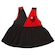 Vestido do Flamengo Torcida Baby 005 C - Infantil PRETO/VERMELHO