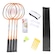 Kit Badminton Vollo: 4 Raquetes + 3 Petecas de Nylon Rede + Suporte LARANJA
