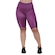 Bermuda Orbis Fitness Bolso Cós Alto Cirre Textura Brilho - Feminina VINHO