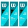 Kit de Bolas de Beach Tennis Wilson Tour Premier com 3 Tubos LARANJA