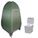 Kit Banheiro Portátil para Camping Pelegrin Mini Tenda PEL-1.90M e Vaso Sanitário PEL-VP20 - 20 Litros Nao Se Aplica