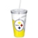 Copo NFL com Canudo Luxo Pittsburgh Steelers Nao Se Aplica