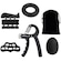 Kit Fortalecedor de Mão Yangfit: Hand Grip + Mola para Dedos + Exercitador de Silicone + Anel para Reabilitação + Bola Terapia + Bolsa PRETO