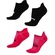 Kit Meia Hupi Corrida Pro Invisível com 02 Pares - 36 ao 42 - Adulto PRETO/ROSA
