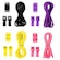 Kit Cadarços Elásticos HUPI Laces com 04 Pares PRETO/ROXO