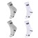 Kit de Meias Cano Longo Wilson - 4 Pares - Masculina BRANCO/CINZA