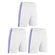 Kit de Calção Elite Essential Oreste Granillo - Masculino - 3 unidades BRANCO/AZUL
