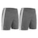 Kit de Calção Elite Oreste Granillo Plus Size - Masculino - 2 unidades CINZA/BRANCO