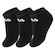 Meia Fila LS330040  34 ao 38 - Pack com 03 Pares - Adulto PRETO