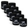 Kit Muvin Bandagem Elástica Boxe Muay Thai - 3 Metros - 5 Pares PRETO