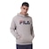 Blusão de Moletom com Capuz Canguru Fila Letter - Masculino CINZA
