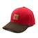 Boné Aba Curva DC Shoes Brackers 3 - Snapback - Adulto VERMELHO