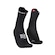 Meia de Compressão Compressport para Trilha V4 - Adulto PRETO