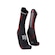 Meia de Compressão Compressport para Trilha V4 - Adulto PRETO/VERMELHO
