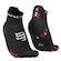 Meia de Compressão Cano Curto Compressport para Corrida Run Low V4 - Unissex PRETO/VERMELHO