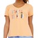 Camiseta Alto Giro Skin Fit Make It Fun - Feminina LARANJA