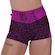 Shorts Orbis Fitness Recortes Poliamida Cós Alto - Feminino PRETO/ROSA