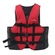 Colete Salva-Vidas Nautika Coast - 60Kg Vermelho/Preto