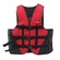 Colete Salva-Vidas Nautika Coast - 90Kg Vermelho/Preto