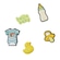 Jibbitz Crocs Baby Boom - 5 Unidades BRANCO