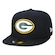 Boné Aba Reta New Era 59Fifty NFL Green Bay Packers - Fitted - Adulto PRETO