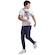 Calça Jogger de Moletom Fila Letter - Masculina AZUL ESCURO