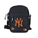 Mini Bolsa Transversal New Era MLB New York Yankees Preta New Era PRETO/LARANJA