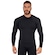 Camiseta Manga Longa Térmica Segunda Pele Vekyo Compressão Proteção UV - Masculina PRETO