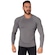 Camiseta Manga Longa Térmica Segunda Pele Vekyo Compressão Proteção UV - Masculina CINZA