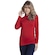 Camiseta Térmica de Compressão Vekyo Segunda Pele Proteção UV - Feminina VERMELHO