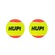 Bola de Beach Tennis HUPI Pro Pack 02 Unidades AMARELO