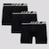 Kit de Cueca Boxer Lupo Microfibra - 3 unidades - Adulto PRETO