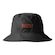 Chapéu Bucket Grizzly Tie Dye Stamp Hat Dupla Face - Adulto PRETO