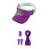 Kit 1 Viseira de Corrida e 1 Cadarço Elástico Hupi Purple ROXO