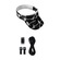 Kit 1 Viseira de Corrida e 1 Cadarço Elástico Hupi Run Beats PRETO