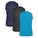 Kit Regatas Penalty X - 3 Unidades - Masculino AZUL/PRETO