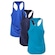 Kit Regatas Penalty X - 3 Unidades - Feminino AZUL CLA/AZUL ESC