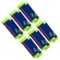 Kit de Manguitos Curtos Voleibol Elite com 6 unidades - Adulto AZUL