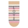 Meia Selene Sapatilha Love - Feminina BEGE/BRANCO