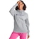 Blusão de Moletom Champion com Capuz Canguru Graphic Script Logo - Feminino CINZA