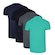 Kit de Camisetas Penalty X Plus Size com 4 Unidades - Masculina AZUL ESC/VERDE