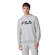 Blusão de Moletom com Capuz Canguru Fila Letter - Masculino CINZA