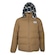 Jaqueta Puffer com Capuz New Era Modern Classic Plaid - Masculina MARROM CLARO