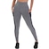 Calça Legging Fitness Frishop Microfibra Cós Alto - Feminina CINZA