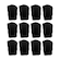 Kit de Coletes Penalty com 12 Unidades - Infantil PRETO
