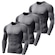 Camiseta Manga Longa LJ Térmica UV 50+ - 3 unidades - Masculina CINZA