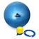 Kit de Bola de Pilates - 2 unidades - 65cm e Overball 25cm - Antiestouro - Suporta até 300kg com Bomba AZUL